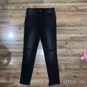 Risen black distressed jeans